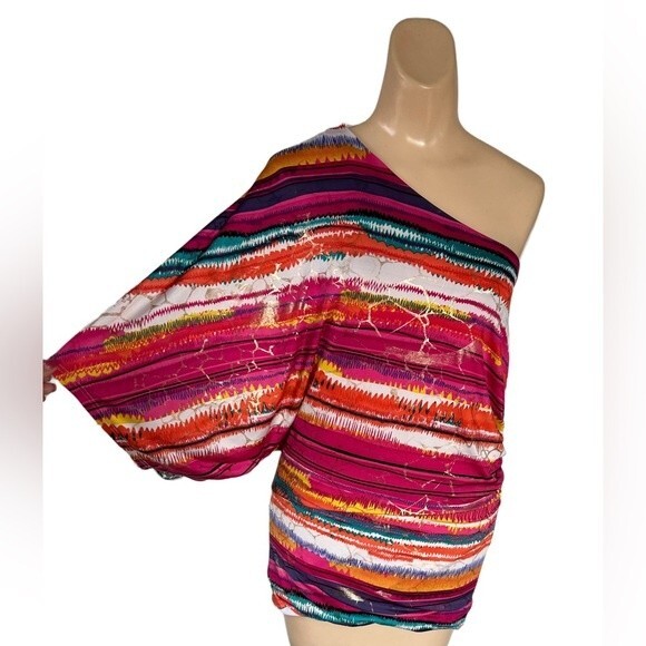 Topia Multi Color Sexy Y2K Mini Dress/Top Size Small - Picture 2 of 7